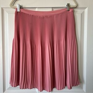 Loft Pink Pleated Skirt